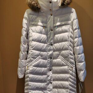 NWT Michael Kors Down Coat with Faux Fur Collar